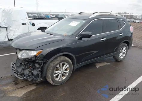2016 Nissan Rogue Sv z USA, uszkodzony, nr VIN JN8AT2MT2GW027689